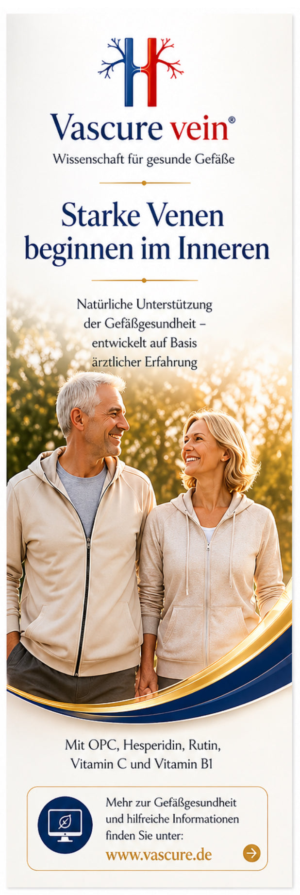 Vascure Vein-Premium Unterstützung für die Gefäßgesundheit mit pflanzlichen Inhaltsstoffen